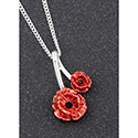 Necklace Frilly Poppy Modern